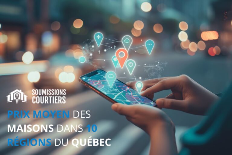 quel est prix moyen maisons 10 regions quebec